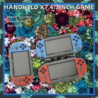 Konsol Game Genggam X7 4.3-Inci 8GB Pemutar Video MP5 Portabel dengan Wi-Fi Klasik Retro Mini untuk Anak-anak