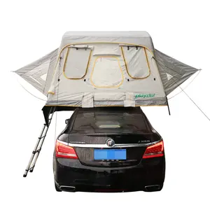 จีน 2-3 Person Inflatable Softฝาครอบหลังคาเต็นท์SUV Campingเต็นท์บนดาดฟ้าสำหรับรถยนต์