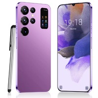 Ponsel Android 2026 S24 Ultra Versi Global 16GB+512GB Smartphone 5G Tidak Terkunci Kamera Belakang 108MP Bahasa Spanyol untuk Gaming