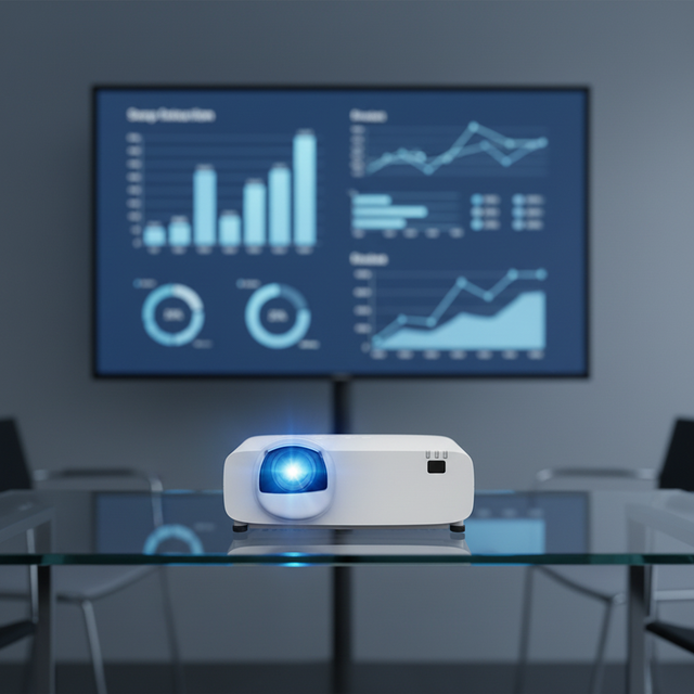 Holographic Glass Projection HD Laser Projector with Short Focus and 5500 Lumens for Indoor Use