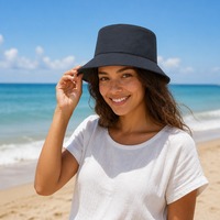 Chapeau Bob en Nylon Personnalisable avec Logo, Imperméable, Respirant, Perforé au Laser, pour Pêcheur, Protection Solaire Extérieure, Vente en Gros