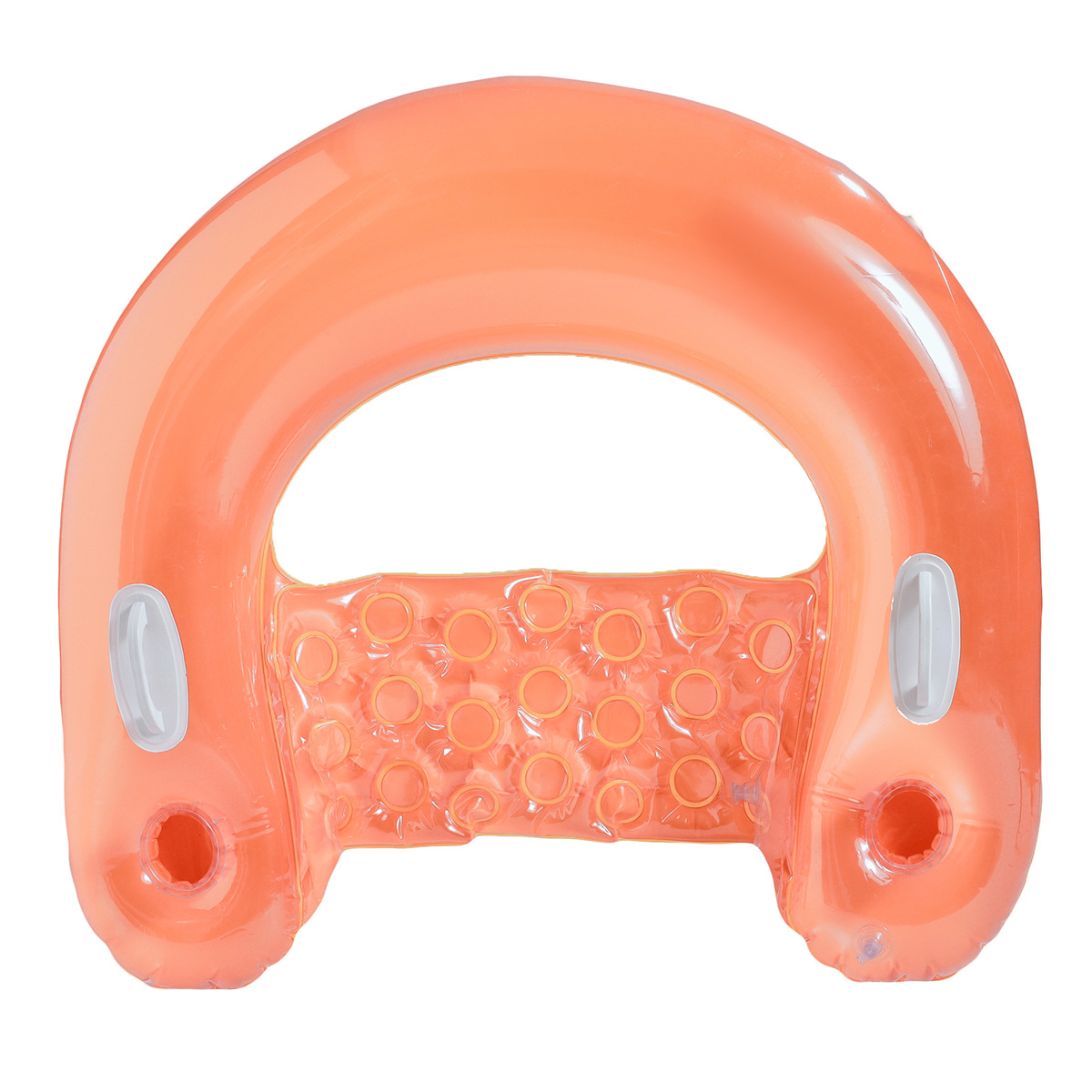 Orange-u-shaped floating lounge