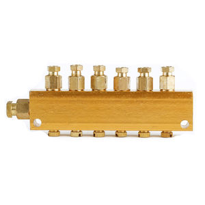 Guter Verkauf 2-10 Steckdosen Einfache Messing verteiler Block Öl abscheider für CNC-B-2-8 B-4-8 B-5-8 B-6-8 B-8-8 B-10-8 - Product Image 6