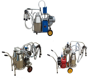 Mungitrice Portatile per Bovini Ovini e Caprini con Gruppo di Mungitura a Benzina ed Elettrico Doppio Motore Doppio Serbatoio da 25L in Acciaio Inossidabile - Product Image 2