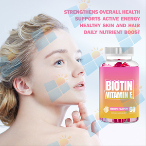 Gomitas de Biotina y Vitamina E de Marca Privada OEM/ODM para Hombres y Mujeres, Apoyo para el Cabello, la Piel y las Uñas, Fuerza y Brillo, Suplemento a Granel - Product Image 4