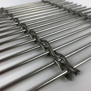 Mailles architecturales <span class=keywords><strong>en</strong></span> acier inoxydable, fils tissés pour la décoration <span class=keywords><strong>de</strong></span> séparateurs <span class=keywords><strong>de</strong></span> pièce, façades et rampes d'escalier - Product Image 5