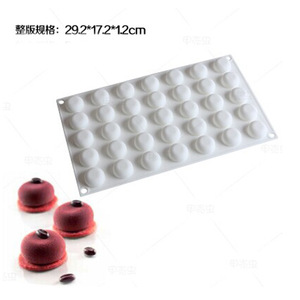 <b>Silicone</b> Mousse Cake Mold 24 Holes Flexible <b>Baking</b> Tool For DIY Desserts - Product Image 5