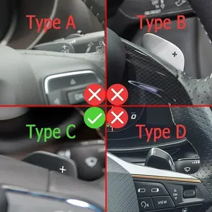 Estensione Leve Cambio al Volante in Alluminio per <span class=keywords><strong>Seat</strong></span> Leon Cupra 5F Ibiza 6F <span class=keywords><strong>Arona</strong></span> Ateca Leon ST Alhambra - Product Image 2