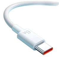 Kabel Sinkronisasi Data USB Tipe C Pengisian Cepat 6A untuk Smartphone Android Vivo