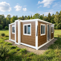 Maison mobile 2 chambres, maison préfabriquée portable, maison conteneur mini extensible 20 pieds 40 pieds, fabrication sur mesure