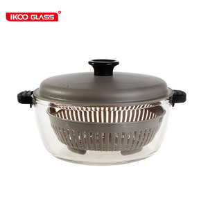 Écologique grand gâteau vapeur cocotte en verre ustensiles de cuisine pot chaud - Product Image 5