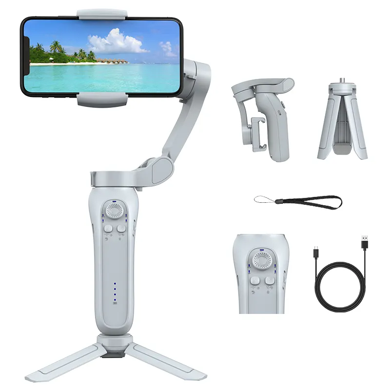 New foldable and portable L7Bpro handheld 3 Axis gimbal stabilizer for phone with face tracking Gimbal Stabilizer For Camera