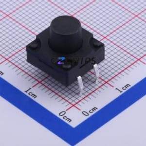 TC-FS1212D-C-M Tactile Switch Through hole-4P,12x12mm Switch Single Pole Single Throw Round Button 2.6N Through Hole - Product Image 1