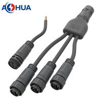 Connecteur de faisceau de câbles étanche 2 ou 3 broches, répartiteur de câbles multiples 1 à 3 pour module LED, ODM OEM Nylon PVC