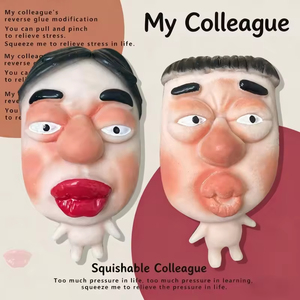 Muñeco de Cabeza Grande, Juguete Blandito de Rebote Rápido, Juguete Sensorial para Aliviar el Estrés y la Ansiedad, para Niños, Adolescentes y Adultos, Unisex - Product Image 1