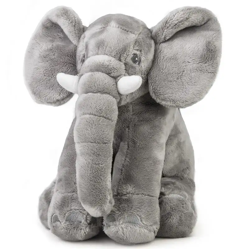 Toyard New Design Custom Made Baby Elephant Plush Toy Stuffed Elephant Plush Pillow Gifts for Kid Boys and Girls