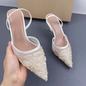 Sandalias de Tacón Puntiagudo Summer Talons, Nuevos Estilos Elegantes con Malla para Mujer - Product Image 1
