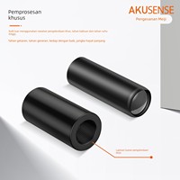 AKUSENSE PF-2D Lensa Sensor Serat Optik Sudut Pandang 11 Derajat 0.1ms Respon Cepat Tipe Refleksi Difus Sinar dengan Sekrup Tetap