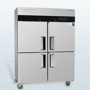 ตู้เย็นตู้แช่เย็นแบบตั้งอุณหภูมิ2 4 6ประตูทำจากสเตนเลสซูเปอร์มาร์เก็ตสองชั้น - Product Image 4