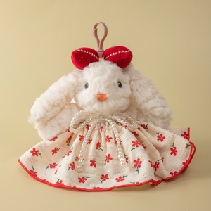 <span class=keywords><strong>Porte</strong></span>-clés en peluche lapin Bonny de dessin animé, boîte mystère limitée, chaîne de voiture 18 cm, authentique avec étiquette, couple, pendentif de sac DIY - Product Image 2