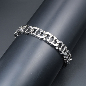 Wolf Warrior Jewelry <b>Titanium</b> Steel <b>Chain</b> Bracelet 21 Cm Industrial Style Men's Gift CE057 - Product Image 4