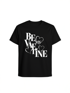 T-Shirt 'Be My Valentine' da Uomo in Cotone 180g, Manica Corta, Collo Tondo, Regalo Casual per San Valentino, Vestibilità Regolare, Lavabile in Lavatrice - Product Image 1