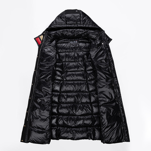 Abrigos de Plumón de Invierno con Logotipo Personalizado OEM ODM, Abrigos Largos Acolchados, Chaquetas de Plumón Brillantes para <span class=keywords><strong>Mujer</strong></span> - Product Image 3