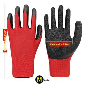Профессиональные противоскользящие латексные перчатки-износостойкие и дышащие для промышленного строительства, работы на складе - Product Image 4