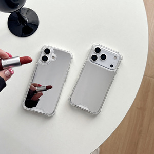 Coque de téléphone antichoc à quatre coins avec miroir électroplaqué pour <span class=keywords><strong>iPhone</strong></span> 17, compatible avec <span class=keywords><strong>iPhone</strong></span> 17 Air, 16, 17 Pro Max - Product Image 4