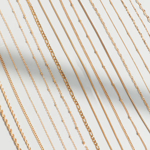 Collar de Cadena Fina de Plata Esterlina 925 Bañada en <span class=keywords><strong>Oro</strong></span> <span class=keywords><strong>Italiano</strong></span> de <span class=keywords><strong>14K</strong></span> y 18K en Existencia RINNTIN BSC-19 para Mujer, Hecho en Italia - Product Image 1