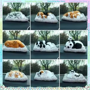 Adorable désodorisant écologique en peluche, jouet en forme <span class=keywords><strong>de</strong></span> chien endormi, coussin pour la décoration <span class=keywords><strong>de</strong></span> voiture, en coton et papier - Product Image 2