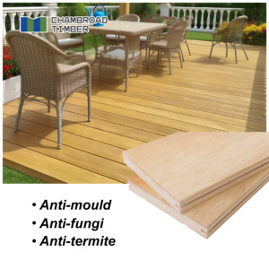 Pannelli di coperta per esterni stabilizzati, rivestimenti in legno ingegnerizzati Anti-deformazione per bordi di piscine, percorsi da giardino e balconi - Product Image 5