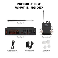 Système de monitoring sans fil professionnel à 1 canal, entrée stéréo PSM900, moniteur intra-auriculaire sans fil