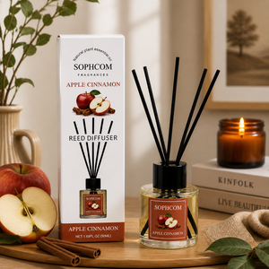 Factory Wholesale 50ml Clear Glass Reed <strong>Diffuser</strong> Set Rattan Stick Home Fragrance Hotel Spa Private Label Custom Logo Aroma - Product Image 5