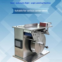 Machine d'étiquetage semi-automatique à 90 degrés pour cartons, étiqueteuse adhésive pour boîtes en papier, scellage à angle droit, utilisation facile