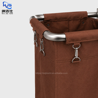 Chariot de service ménager pour l'hôtellerie avec 2 sacs – Équipement de nettoyage de chambre