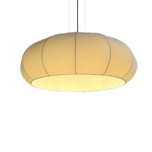 Japanese Style Chandelier Round White E27 LED Pendant <b>Light</b> For Living Room Or Dining Room - Product Image 5