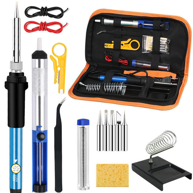 Portable 60W Repair nonDigital Display Solder Irons Tools Set Adjustable Temperature Rework Welding Electric Soldering Irons Kit