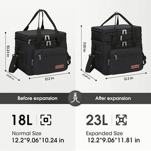 Personalized High Quality Waterproof PEVA Lining Thermal/Insulated Lunch/Cooler Bag Suit for Men and Women - Product Image 3