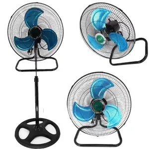Factory made mechanical cooling powerful luxury household soundless pedestal low price cheap DC 220V 18Inch stand fan 3 in 1