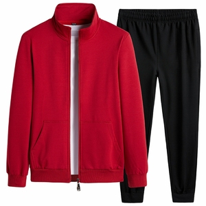 D0829me24 2023 Nieuwste Modellen Mode Sport Stand Kraag Sweatsuit Jogger Set Voor Heren Sehe Mode - Product Image 3