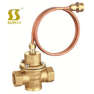 yuhuan factory top one sunsy Forged Brass Self-Operated Automatic Differential Pressure Control Valve