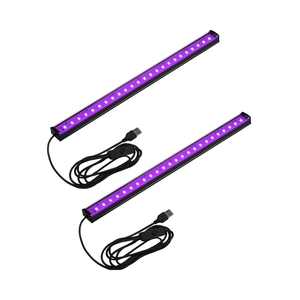 Barra <span class=keywords><strong>de</strong></span> luz LED UV negra, 10W, USB, 1 pie, tubo <span class=keywords><strong>de</strong></span> luz negra para pintura corporal, luces negras, tapiz, póster, gabinete <span class=keywords><strong>de</strong></span> fiesta brillante, jardín IP65 - Product Image 1