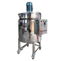 Réservoir d'homogénéisation pour savon liquide, chauffage électrique à vapeur, mélangeur à enveloppe en acier inoxydable avec agitateur
