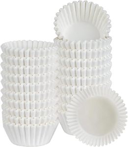 500 moules à cupcakes miniatures blancs pour la pâtisserie - Moules à muffins en papier inodores pour mariage, anniversaire, baby shower, festivals - Product Image 3