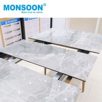Glissière de table élévatrice automatique en acier de cuisine lourde multi-plis ouverture synchrone bidirectionnelle extensible glissière de table à manger à fermeture douce