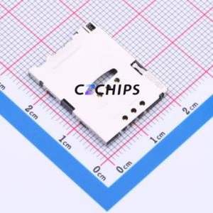 1981959-1 SIM Card Connector SMD Connector Self-Return Type Mini SIM Card Card Holder 1.87mm - Product Image 1