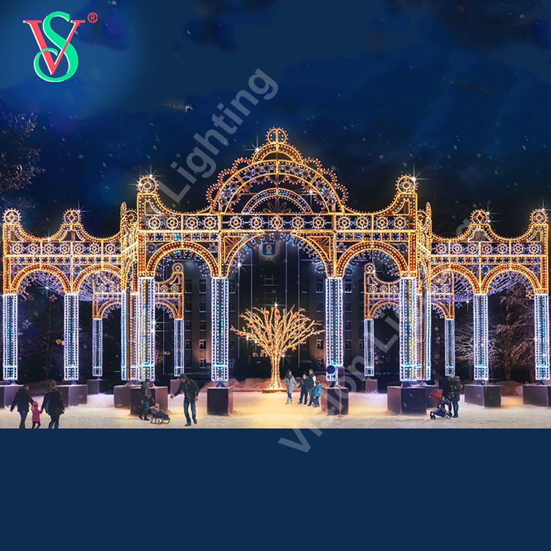 Christmas lighting 3D Giant Outdoor use