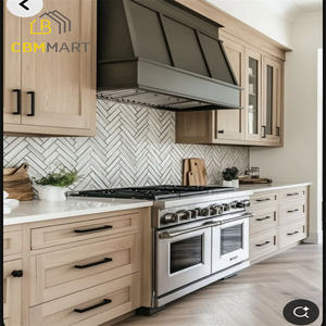 CBMmart Armoires de cuisine personnalisées en bois naturel, design shaker, peinture, armoires hautes, armoires de cuisine - Product Image 4