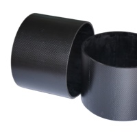Tubes en fibre de carbone sergé 3k de grand diamètre 60/70/80mm à haute résistance pour accessoires de drone, équipements agricoles et sportifs